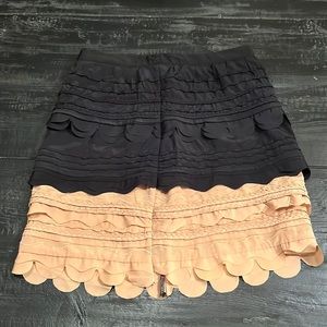 Ruffle tiered skirt
